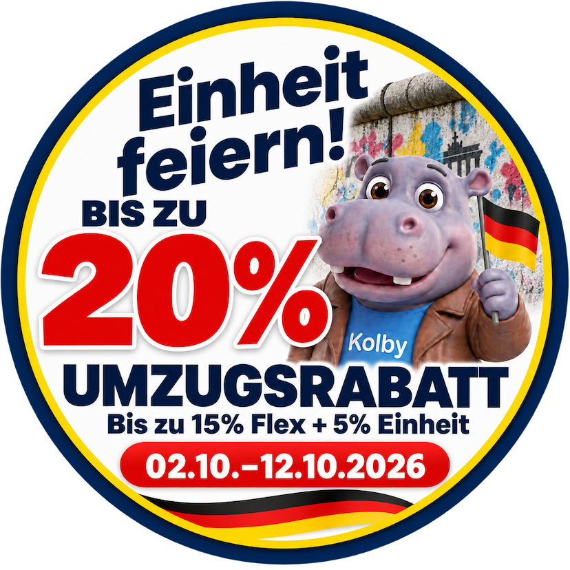 Celebrate German Unity: up to 20 % off your move (up to 15 % Flex + 5 % Unity), 02.10.–12.10.2026